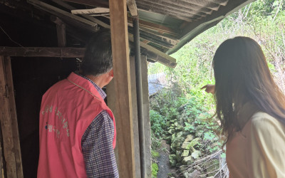 [해남군 계곡면] 고령의 어르신 집 수로막힘…