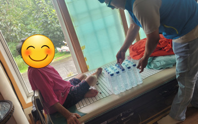 [장성군 삼서면]홍수피해복구 사랑의 생수전달…