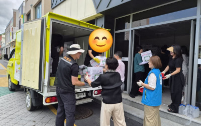 [순천시] 후원물품(라면 2천박스) 복지기동…