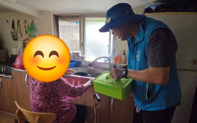 [해남군 북일면]후원물품 전달