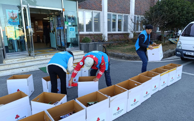[완도군 청산면]취약계층 식품꾸러미 전달