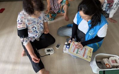 [영광군 염산면] 어르신 혈압, 혈당 체크 …