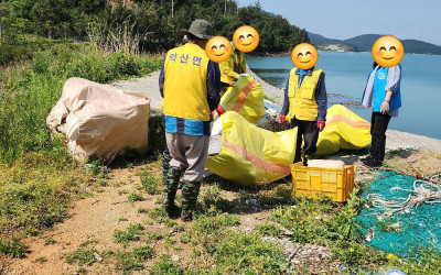 [완도군 약산면]바다 쓰레기 수거하는 노인일…