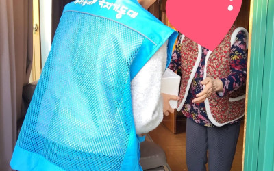 [해남군 화산면] 김치 전달 및 안부살피기