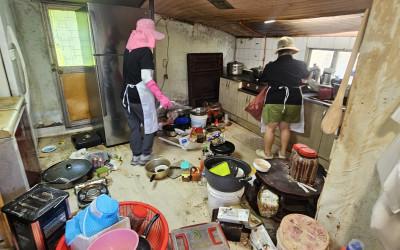 <여수시 화정면>독거노인 취약가구 집청소