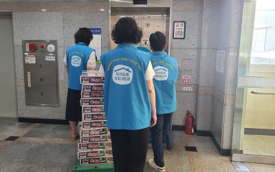 [완도군] '폭염'구호물품 전달