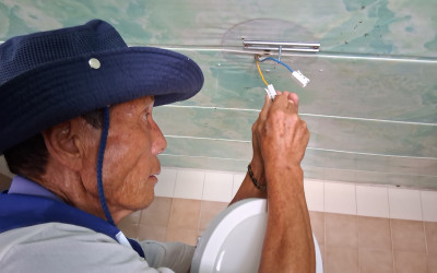 [해남군 옥천면]취약계층 노후 전등 교체