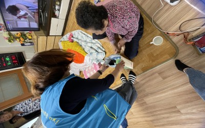 [장성군] 안부살피기 및 후원물품 전달