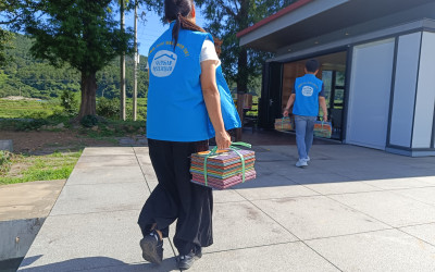 [완도군 청산면]공공쉼터 집기설치 도움