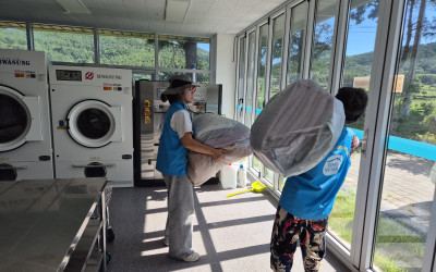 [완도군 청산면]공동빨래방 일손 도움