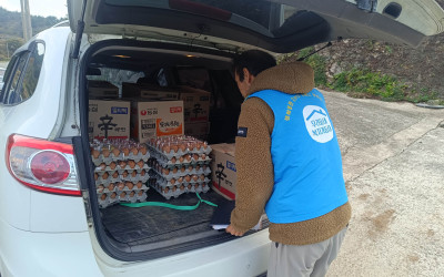 [완도군 청산면]아동 급식 꾸러미 전달
