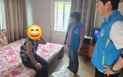 [영광군 영광읍] 수재민 기탁물품 배부