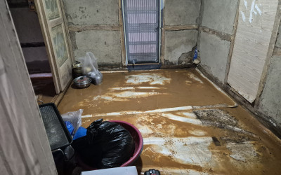 [신안군지도읍]호우피해도 복지기동대가 출동