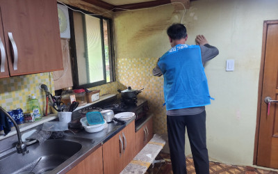 [진도군 의신면] 노후 도배장판교체 및 가스…