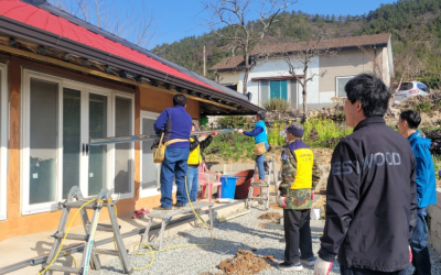 해남군 삼산면(지붕 물받이 수리)