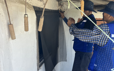 [해남군 옥천면] 취약계층 방충망 교체