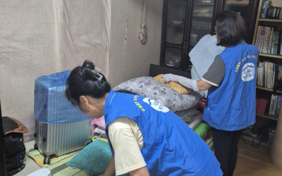 [완도군] 복지기동대 위기가구 부식지원 