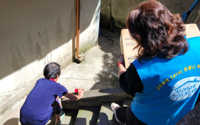 [완도군] 폭염대비 위기가구 물품전달