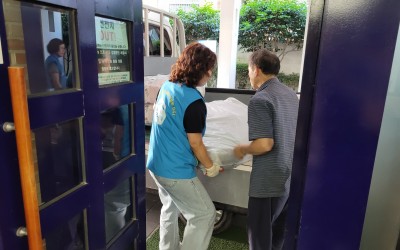 [완도군] 취약가구 후원물품 배분작업